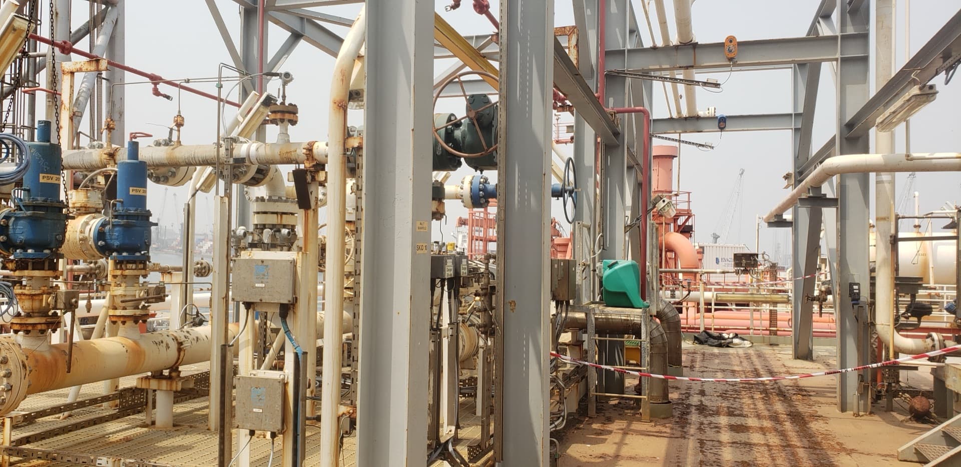 Process skid module at an energy facility