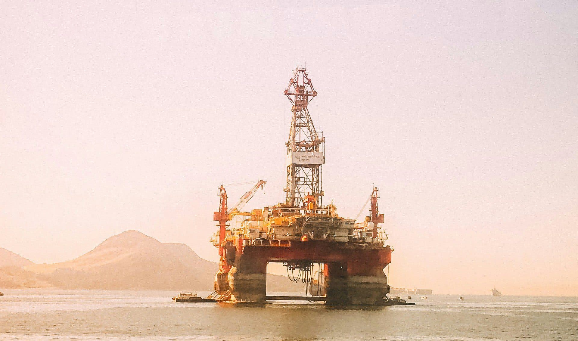 Offshore facility at the waterfront in Nigeria
